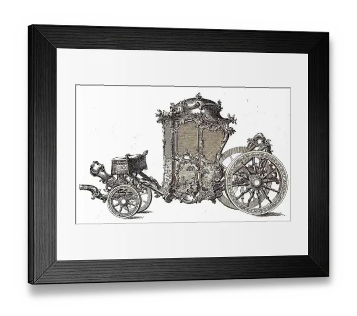 Framed Print : Magnificent carriage from the 17th century