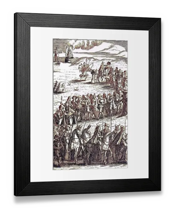 Framed Print : The Army of the Dead, facsimile of an engraving in Framed Print : The Army of the Dead, facsimile of an engraving in