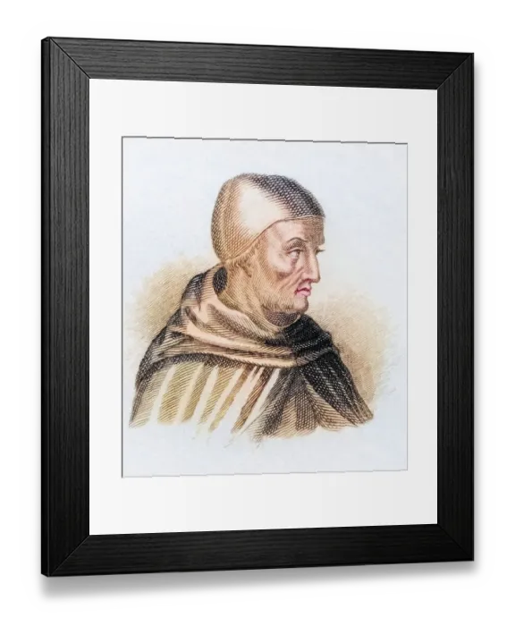 Framed Print : St Albertus Magnus, born between 1193 and 1206