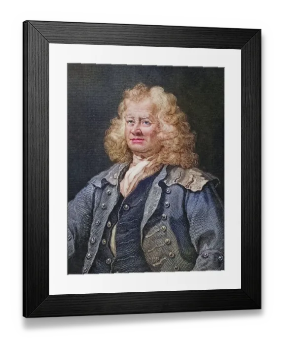 Framed Print : Thomas Coram, 1668?-1751, English philanthropist and coloniser