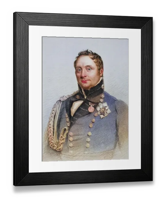 Framed Print : Sir Rowland Hill, 1st Viscount Hill of Hawkestone and Hardwicke