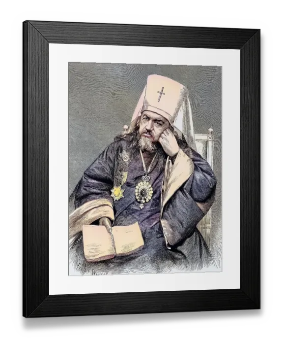 Framed Print : St Innocent, Metropolitan of St Petersburg Framed Print : St Innocent, Metropolitan of St Petersburg