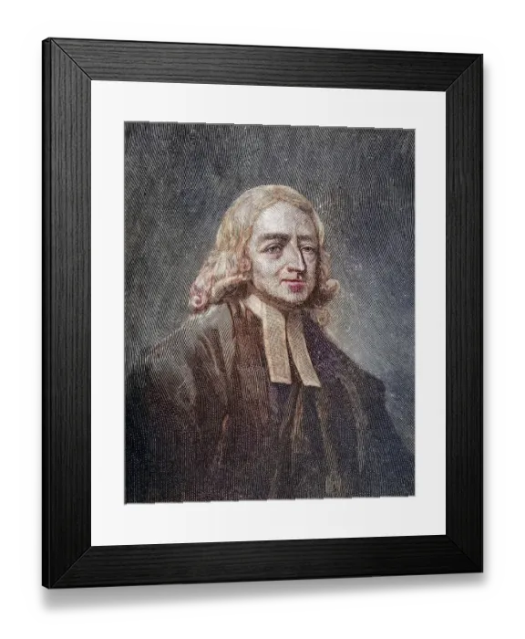 Framed Print : John Wesley, 1703-1791, Anglican clergyman Framed Print : John Wesley, 1703-1791, Anglican clergyman