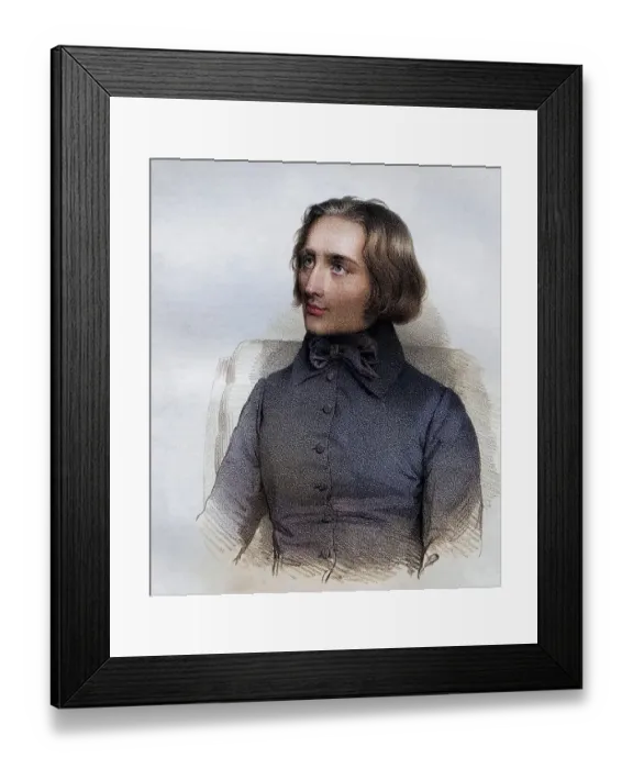 Framed Print : Franz Liszt, 1811-1886, Hungarian composer