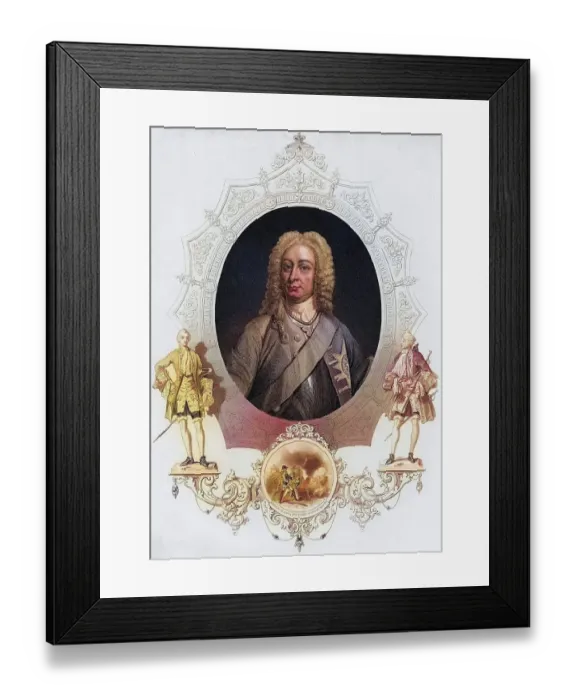 Framed Print : George II 1683-1760 King of England (1727-1760)