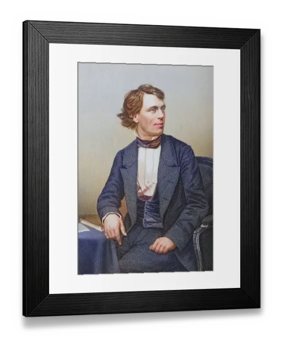 Framed Print : John Batholomew Gough, 1817-1886