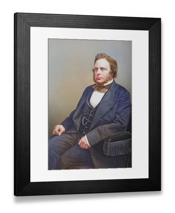 Framed Print : John Bright, 1811-1889, British statesman and orator