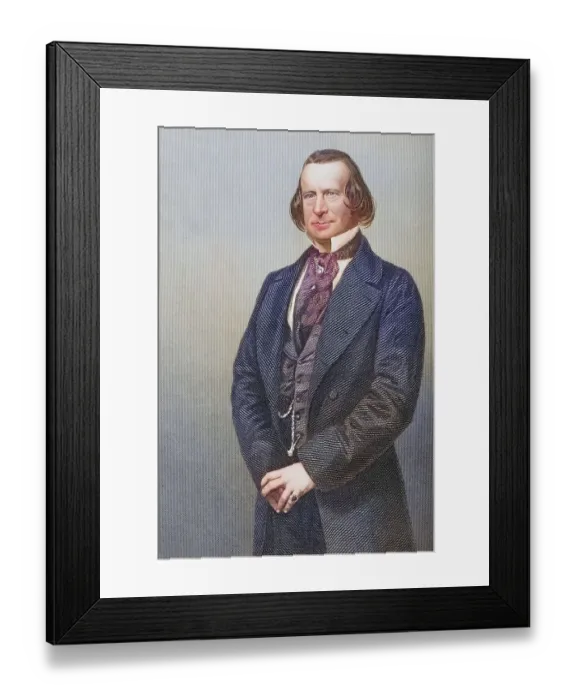 Framed Print : Samuel Phelps, 1804-1878, English Shakespearean actor and manager