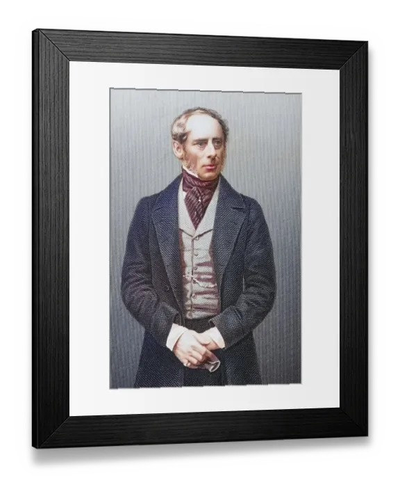 Framed Print : Sir John Somerset Pakington (formerly Somerset Russell)