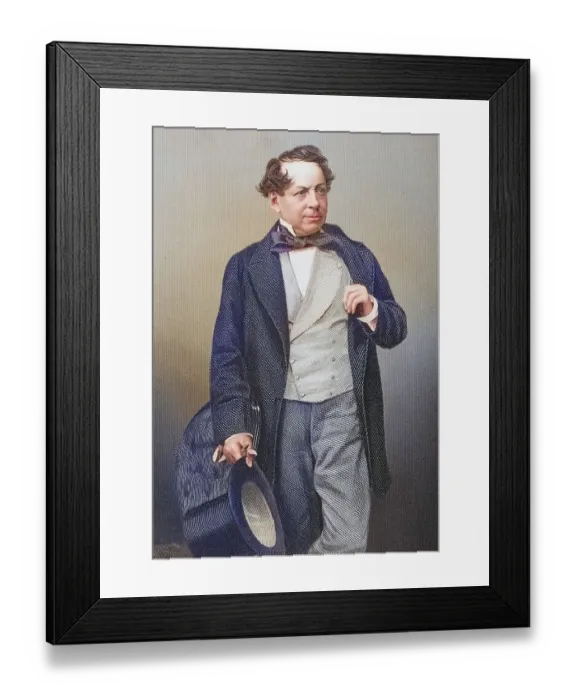 Framed Print : John Baldwin Buckstone, 1802-1879 Framed Print : John Baldwin Buckstone, 1802-1879