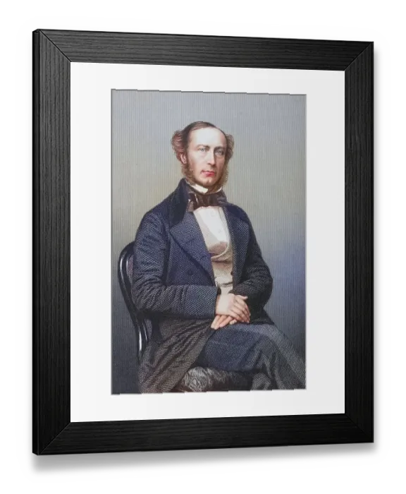 Framed Print : John Walter, 1818-1894, British politician and manager of The Times