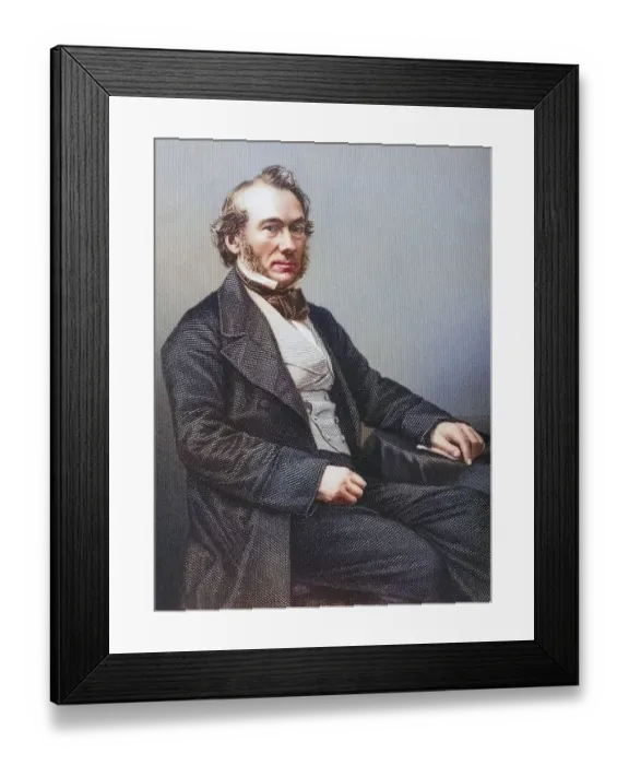 Framed Print : Richard Cobden, 1783-1862, British surgeon Framed Print : Richard Cobden, 1783-1862, British surgeon