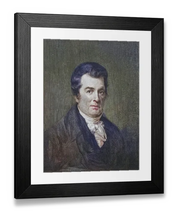 Framed Print : David Hosack (1769-1835), American physician and botanist