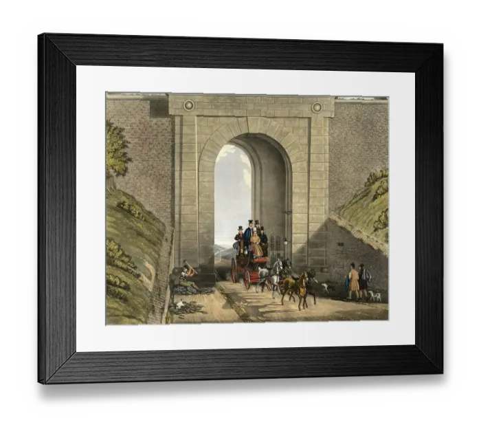Framed Print : Carriage travelling through Highgate Tunnel Framed Print : Carriage travelling through Highgate Tunnel