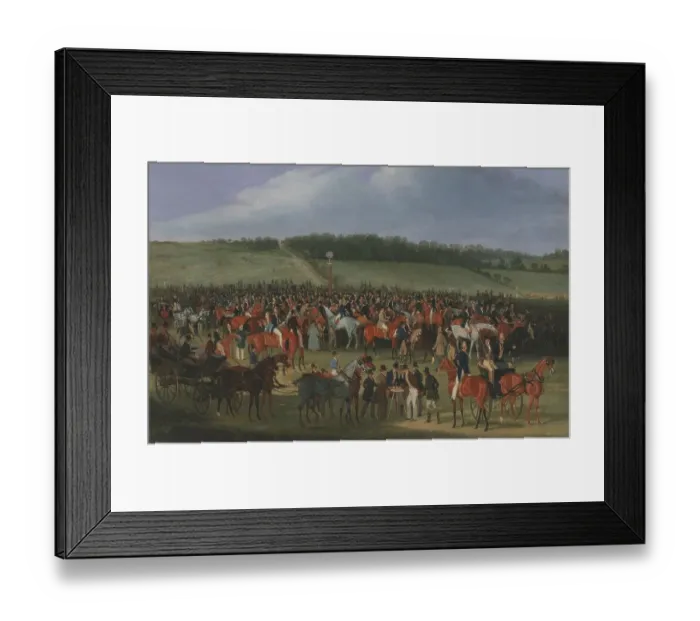 Framed Print : Epsom race, the betting counter