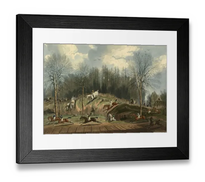 Framed Print : St Albans Grand Steeple Chase on 8 March