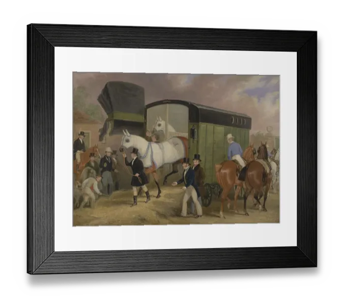 Framed Print : The Derby Pets, Arrival of the Racehorses Framed Print : The Derby Pets, Arrival of the Racehorses
