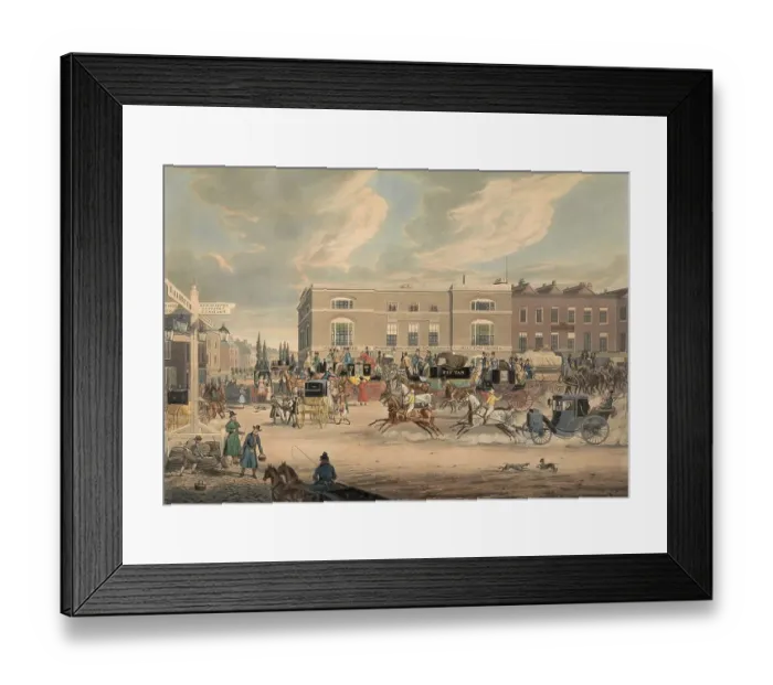 Framed Print : Stagecoach, The Elephant and Castle on Brighton Road