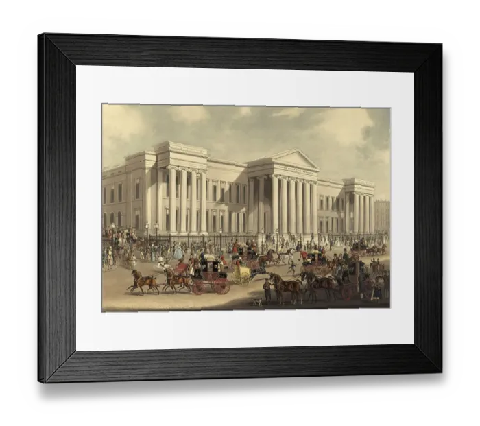 Framed Print : The Royal Mail stagecoach station of the General Post Office Framed Print : The Royal Mail stagecoach station of the General Post Office