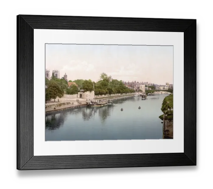 Framed Print : View from railway bridge, York Framed Print : View from railway bridge, York