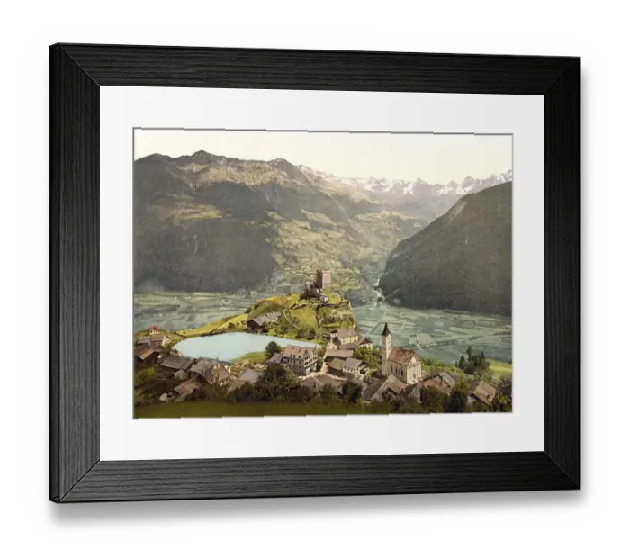 Framed Print : Landeck in Tyrol, Austria, Historical Framed Print : Landeck in Tyrol, Austria, Historical