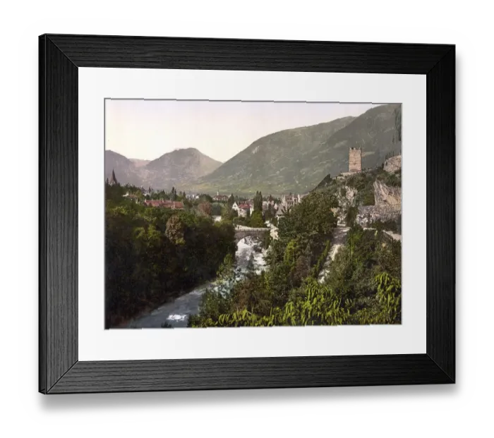Framed Print : Merano, from the Gilfpromenade Framed Print : Merano, from the Gilfpromenade