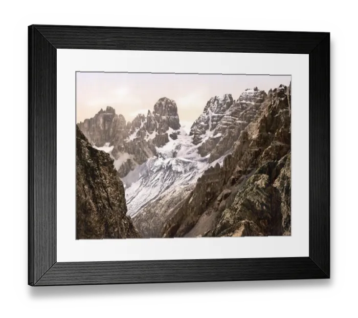 Framed Print : Monte Cristallo, Kristallberg, and Piz Popena Group Framed Print : Monte Cristallo, Kristallberg, and Piz Popena Group