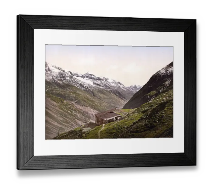 Framed Print : Oetztal, View from Hochjoch Hotel
