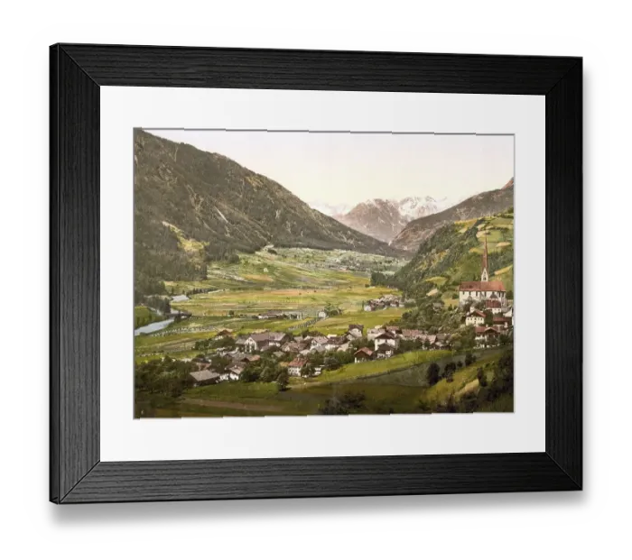 Framed Print : Oetztal, with Tschirgant, a 2370 m high mountain near Imst
