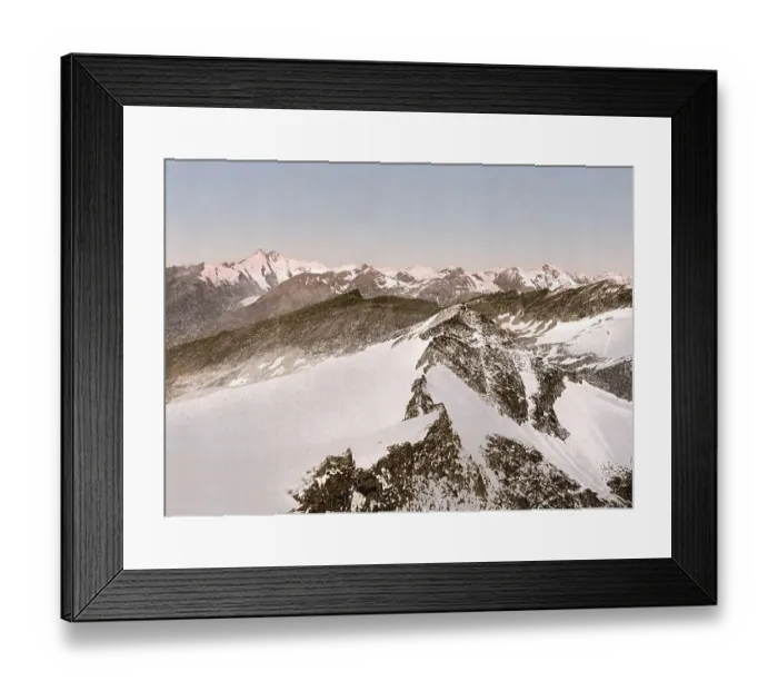 Framed Print : Hohe Tauern, View from Sonnblick