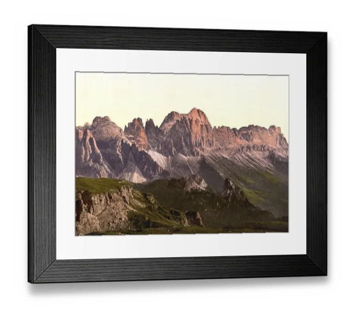 Framed Print : Rose garden group in the Dolomites