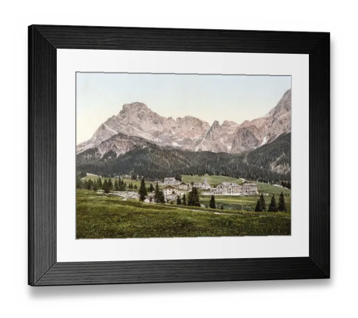 Framed Print : San Martino do Castrozza, San Martino am Sismunthbach