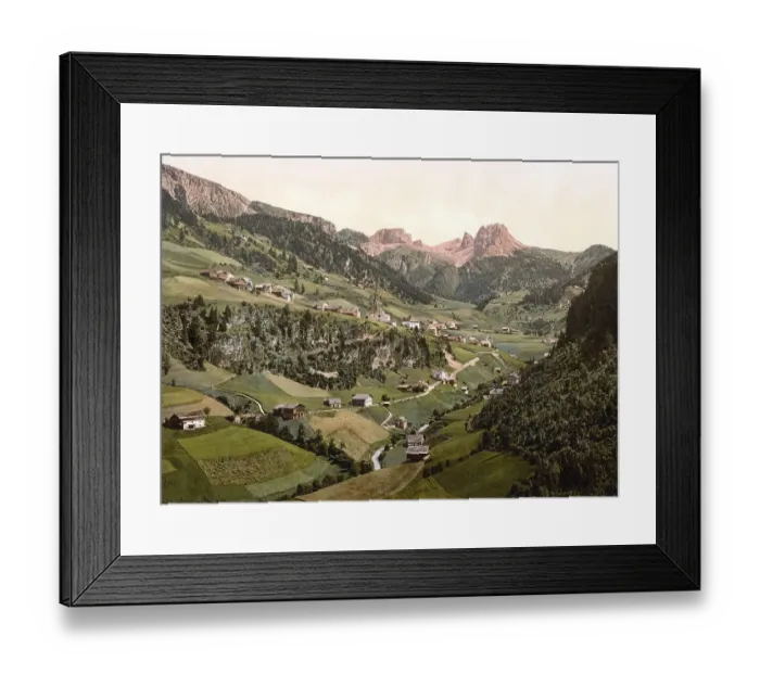 Framed Print : St. Christina in Groeden, Val Gardena