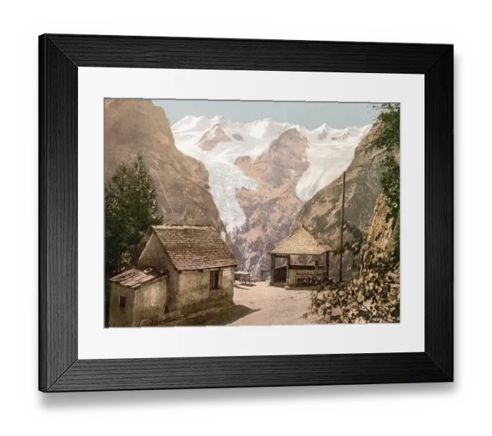 Framed Print : Stilfserjoch, Stilfser Joch, Alm Weisser Knott