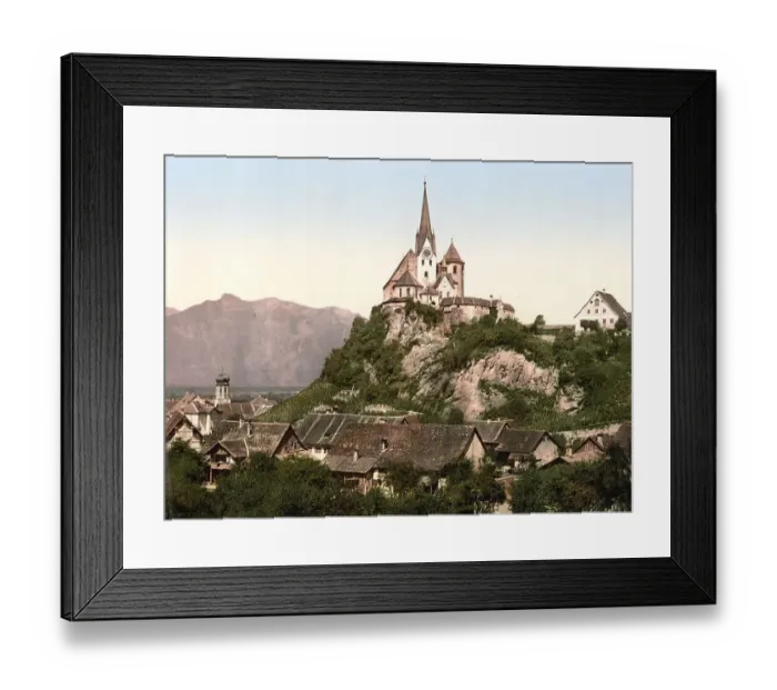 Framed Print : Rankweil and the Hohenkasten, Vorarlberg Framed Print : Rankweil and the Hohenkasten, Vorarlberg