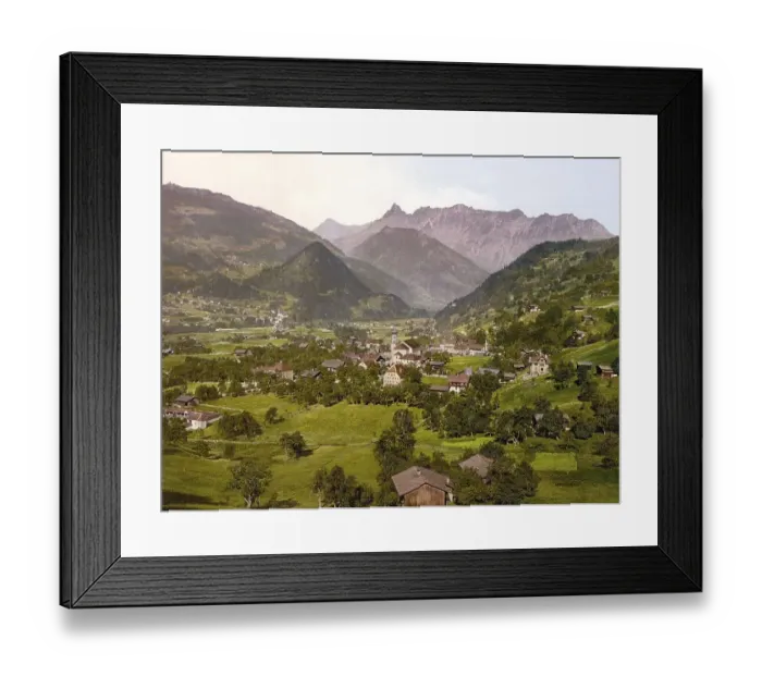 Framed Print : Schruns in Vorarlberg, Montafon