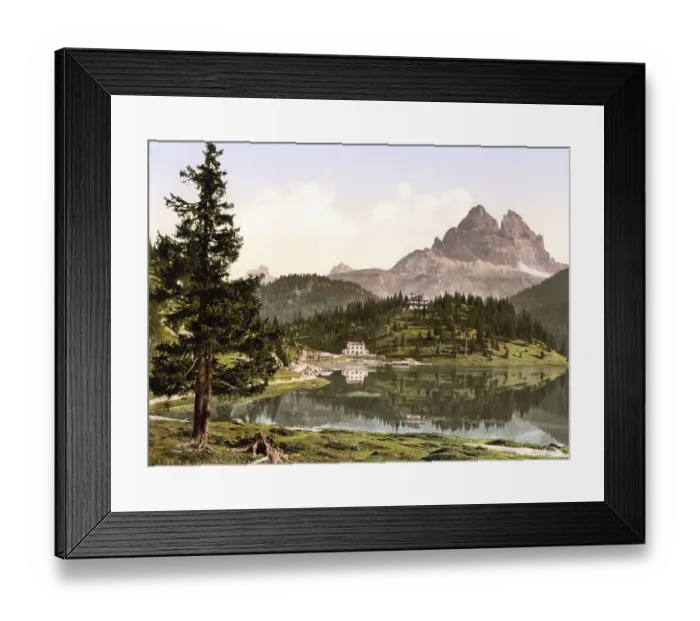 Framed Print : Lake Misurina, Lago di Misurina