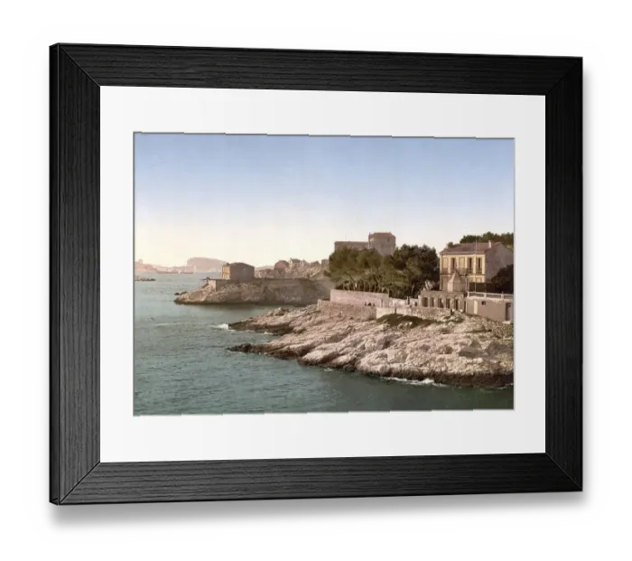 Framed Print : Corniche Road, Marseilles, France Framed Print : Corniche Road, Marseilles, France