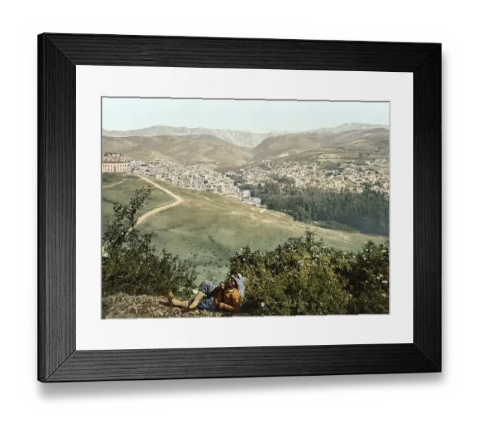 Framed Print : Zahle, also Zahla or Zahleh, the capital of the governorate of Bekaa in Lebanon