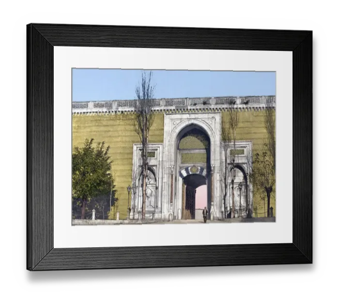Framed Print : Royal Gate at the Topkapi Palace in Constantinople