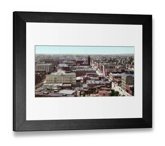 Framed Print : Panorama of Los Angeles, California