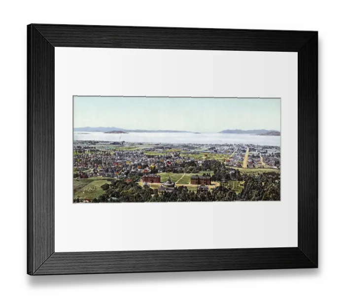 Framed Print : Golden Gate, View from Berkeley Heights