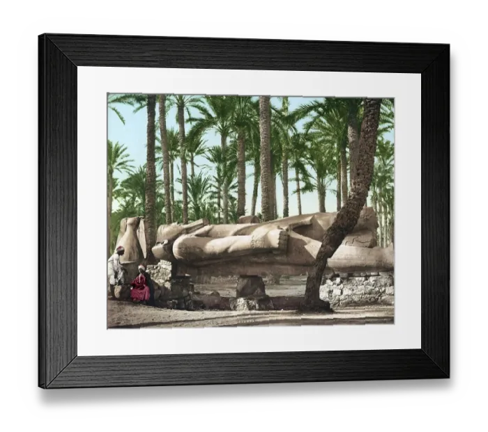 Framed Print : Sakkara, the statue of Ramses II