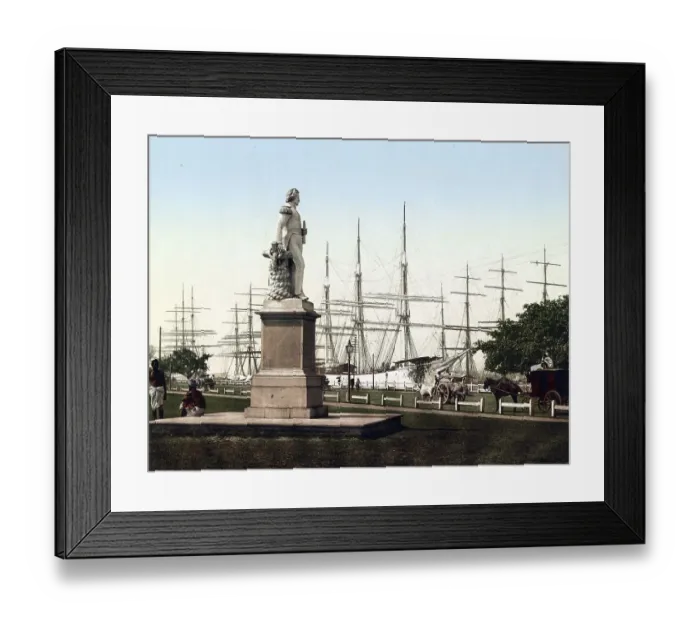 Framed Print : Calcutta. Peel monument, India Framed Print : Calcutta. Peel monument, India