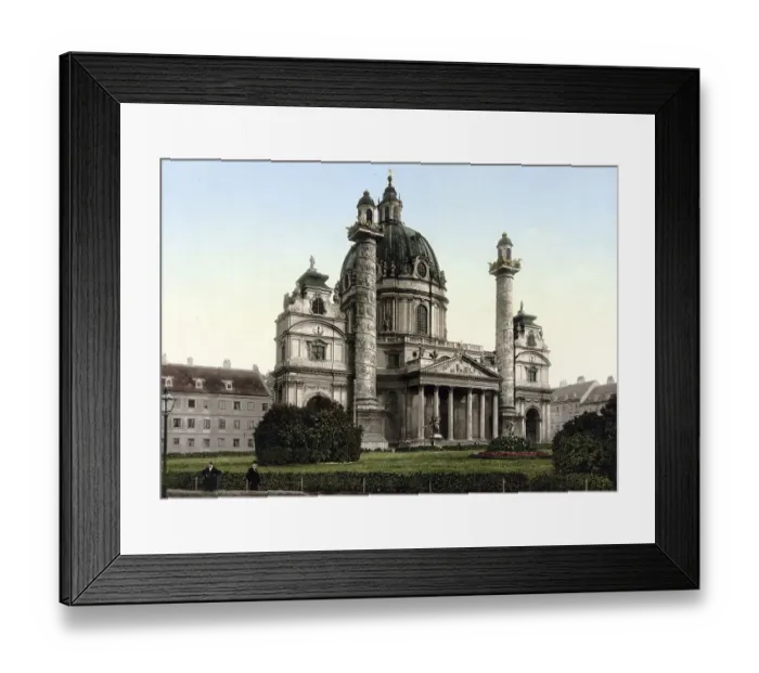 Framed Print : Karlskirche in Vienna, Austria Framed Print : Karlskirche in Vienna, Austria