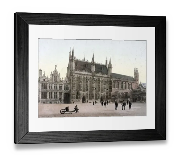 Framed Print : Hotel de Ville. Chapelle du St Sang et la Justice de Paix Framed Print : Hotel de Ville. Chapelle du St Sang et la Justice de Paix