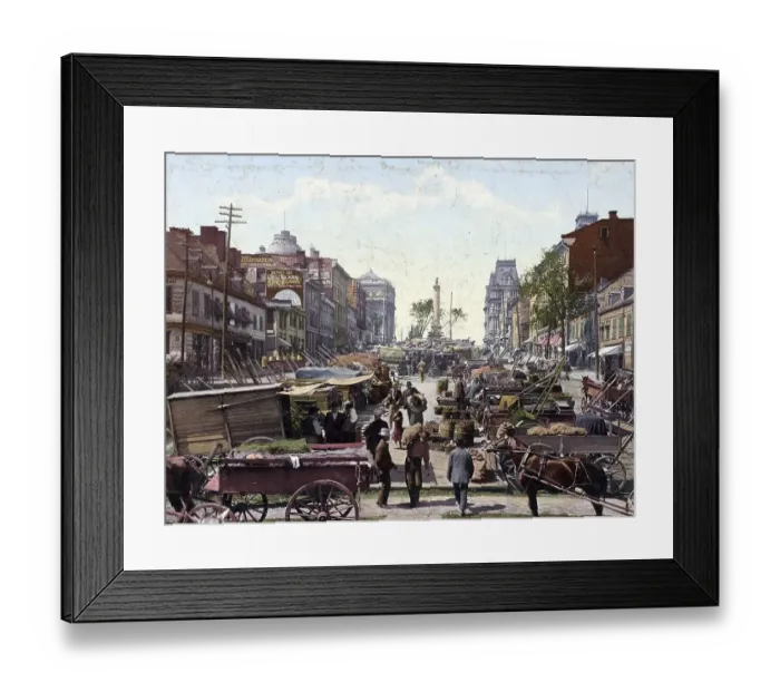 Framed Print : Jacques Cartier Square. Montreal