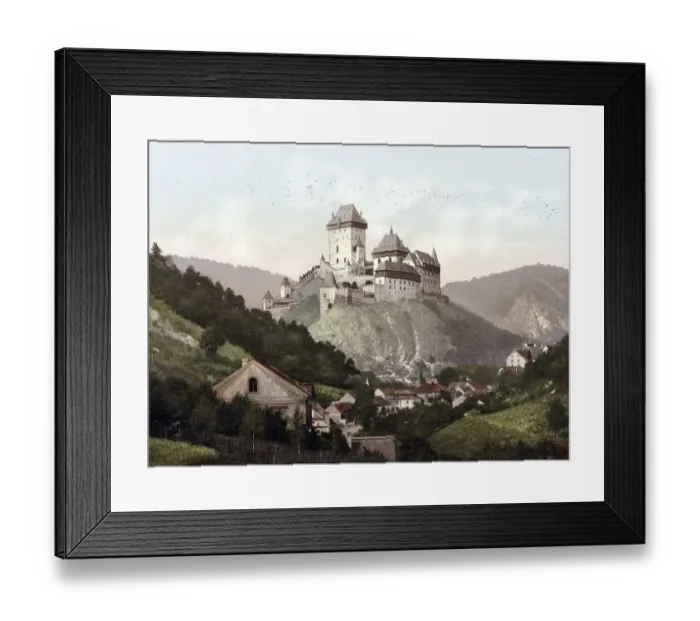 Framed Print : Karlstein Castle, Bohemia, Czech Republic