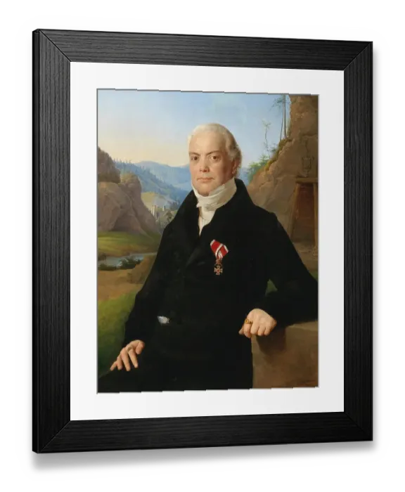 Framed Print : Knight Anton Manz von Mariensee (22 February 1757)
