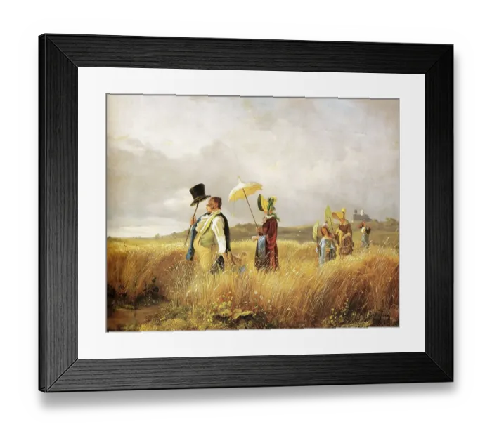 Framed Print : Sunday Walk, Painting by Carl Spitzweg Framed Print : Sunday Walk, Painting by Carl Spitzweg